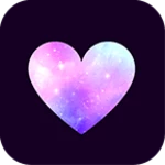 galaxy heart theme android application logo